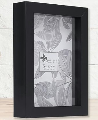 Lawrence shadowbox frames — deep profiles for keepsakes and 3D mementos
